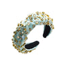 Elegant Irregular Cloth Inlay Rhinestones Hair Band