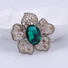 Elegant Korean Style Flower Alloy Rhinestones Women'S Brooches