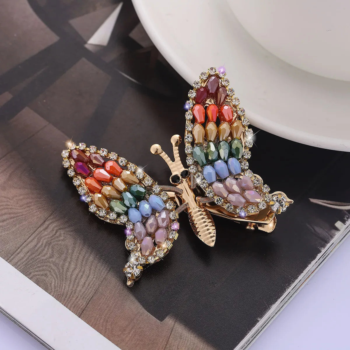 Women'S Elegant Lady Bow Knot Alloy Plating Inlay Rhinestones Hair Clip