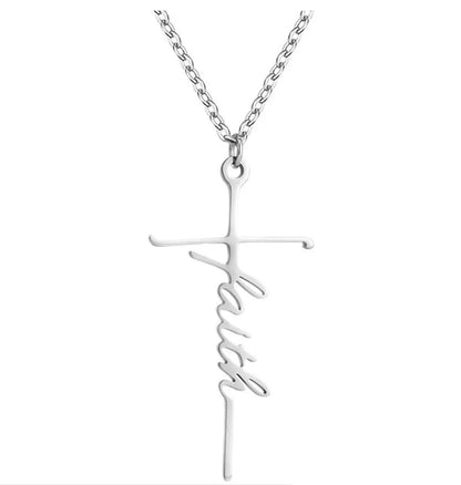 Elegant Lady Cross Alloy Wholesale Pendant Necklace