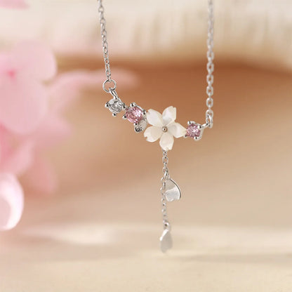 Elegant Lady Flower Alloy Shell Women's Necklace