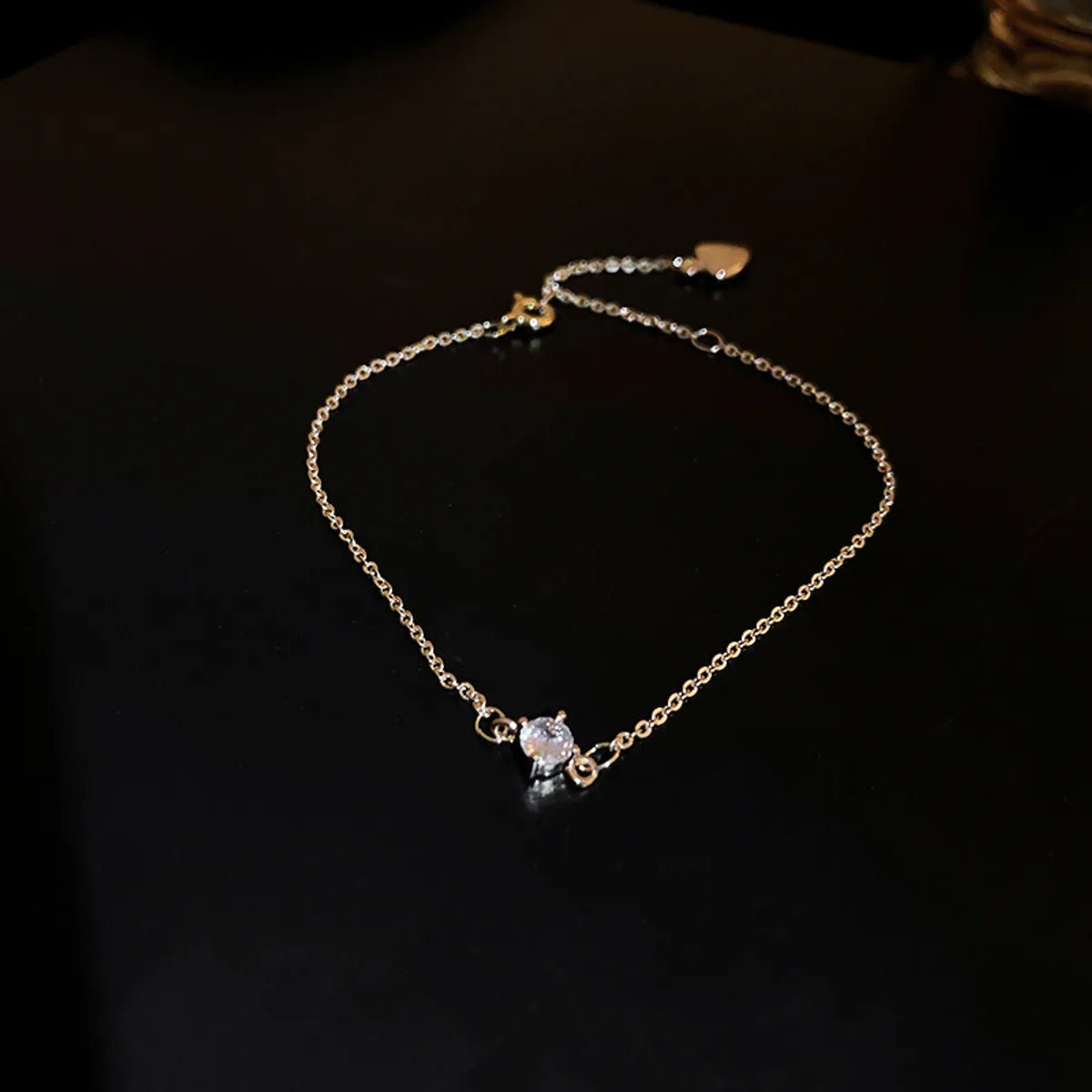 Elegant Lady Flower Copper Inlay Zircon Bracelets