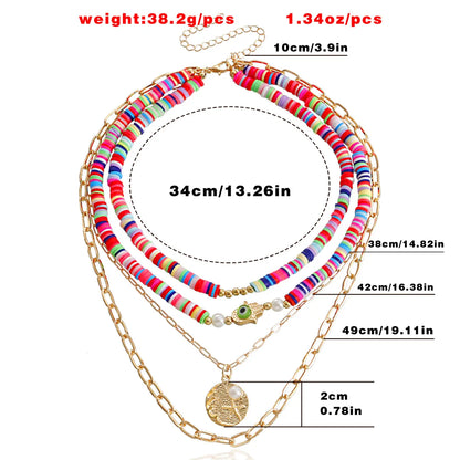 Elegant Lady Geometric Alloy Wholesale Layered Necklaces