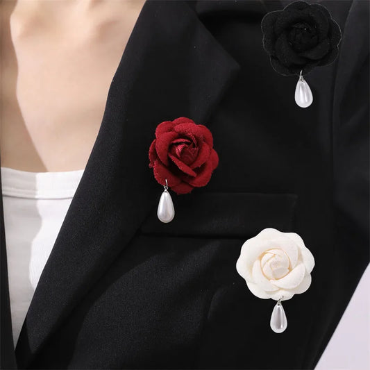 Elegant Lady Korean Style Flower Artificial Flower Women'S Brooches