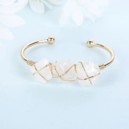 Elegant Lady Semicircle Artificial Crystal Women'S Bangle