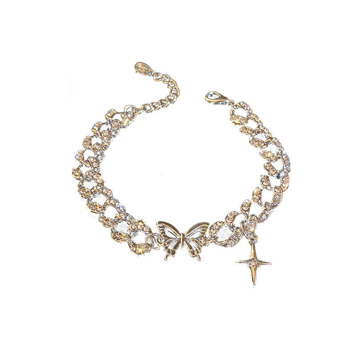 Elegant Lady Star Butterfly Alloy Women's Bracelets