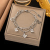 Elegant Lady Streetwear Butterfly Titanium Steel Plating Bracelets