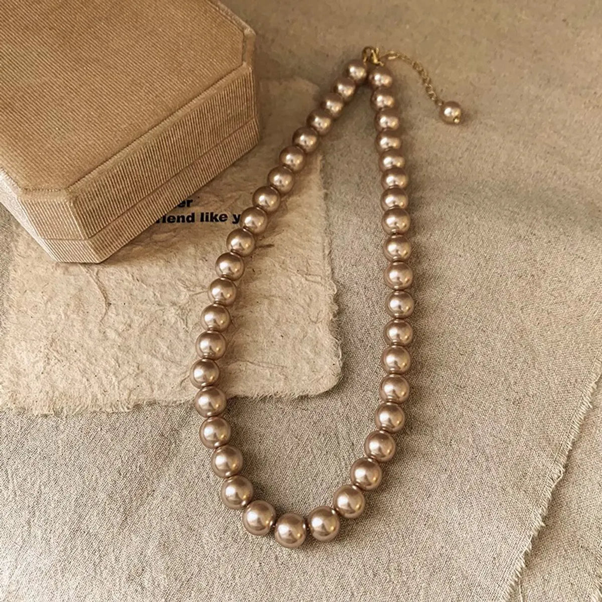 Elegant Lady Streetwear Geometric 18K Gold Plated Imitation Pearl Titanium Steel Wholesale Necklace