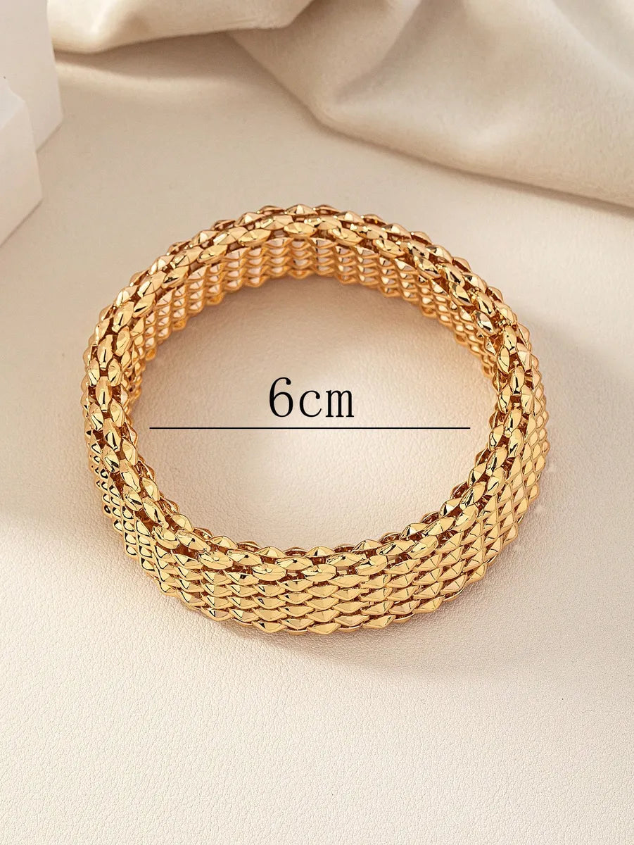 Elegant Lady Streetwear Irregular Elastic Band Iron Wholesale Bracelets