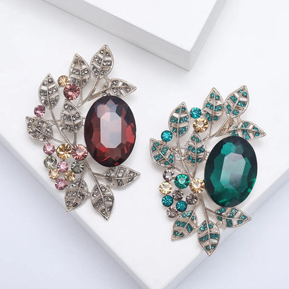 Elegant Leaf Alloy Unisex Brooches