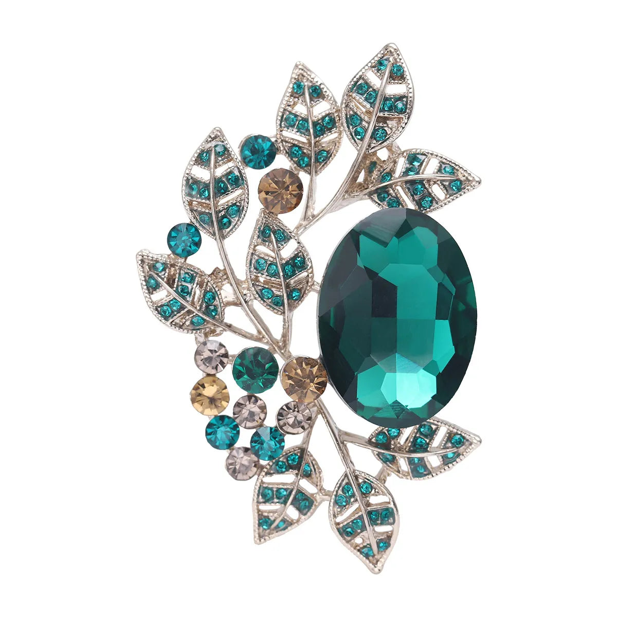 Elegant Leaf Alloy Unisex Brooches