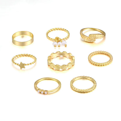 Elegant Leaf Alloy Wholesale Rings