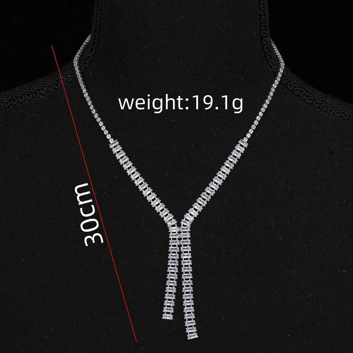 Elegant Letter Alloy Inlay Zircon Women'S Pendant Necklace