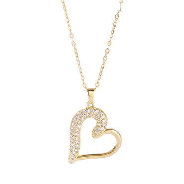 Elegant Letter Dreamcatcher Heart Shape Stainless Steel Plating Inlay Artificial Pearls Zircon Pendant Necklace