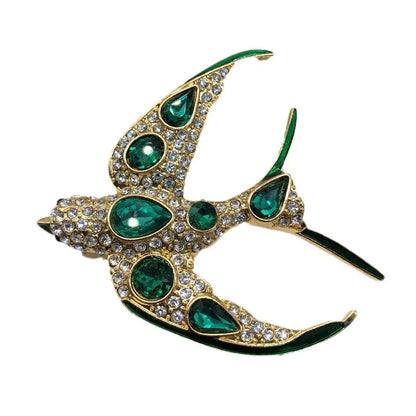 Elegant Luxurious Animal Alloy Inlay Zircon Women'S Brooches