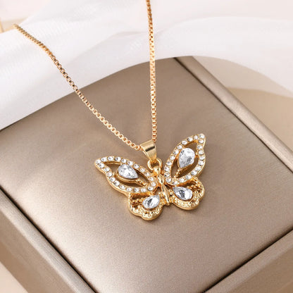 Elegant Luxurious Butterfly Alloy Wholesale Necklace