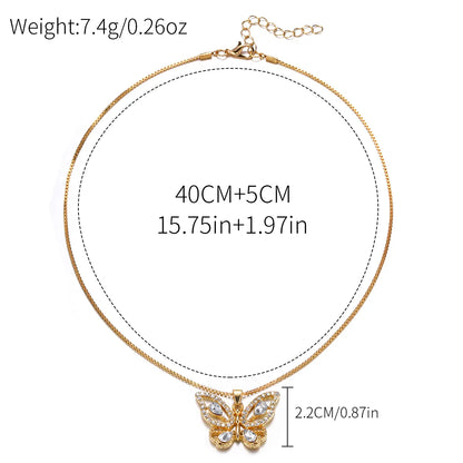 Elegant Luxurious Butterfly Alloy Wholesale Necklace