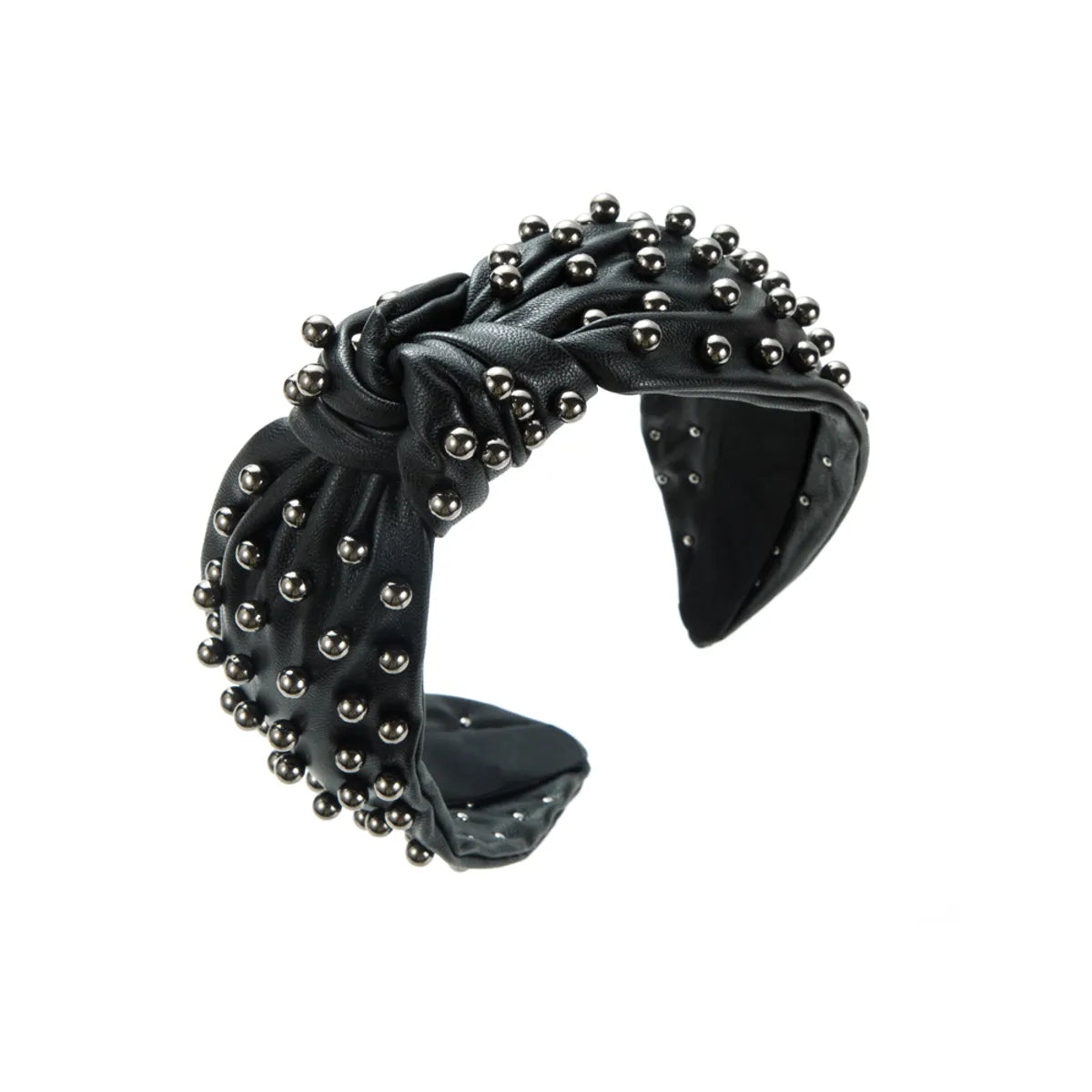 Elegant Luxurious Irregular Cloth Inlay Artificial Pearls Hair Band