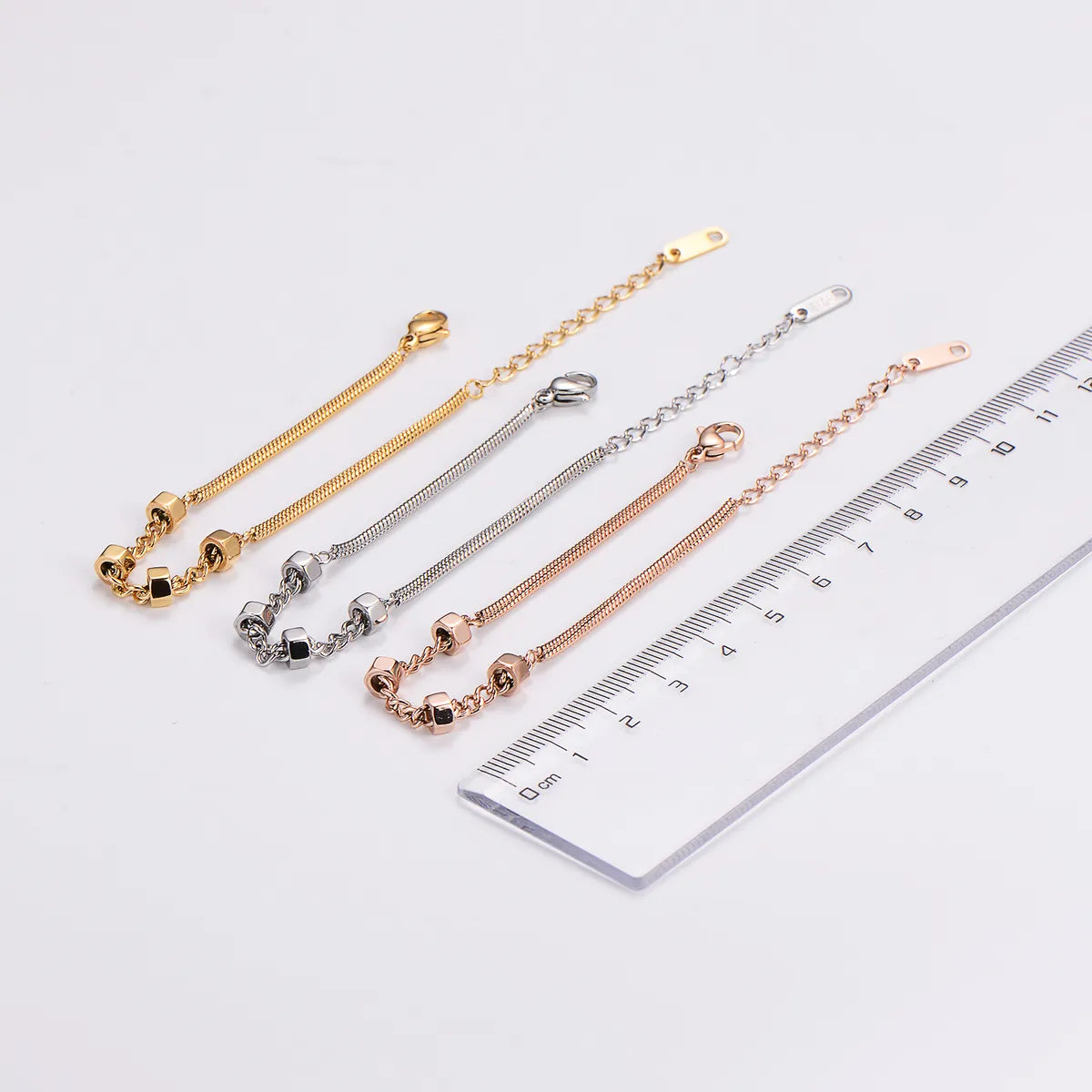 Elegant Luxurious Solid Color Stainless Steel Plating 18k Gold Plated Bracelets