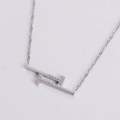 Elegant Luxurious T Shape Stainless Steel Necklace