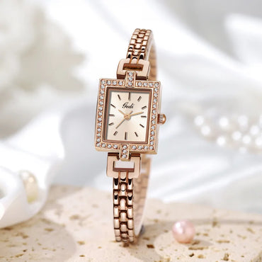 Elegant Modern Style Geometric Jewelry Buckle Quartz Women'S Watches