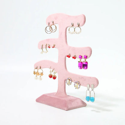 Elegant Modern Style Tree Velvet Flannel Jewelry Display Jewelry Rack