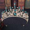 Elegant Oval Crown Alloy Rhinestone Inlay Artificial Crystal Crown 1 Piece