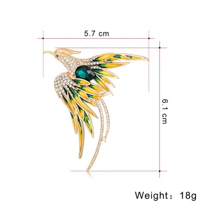 Elegant Phoenix Alloy Plating Rhinestones Women'S Brooches