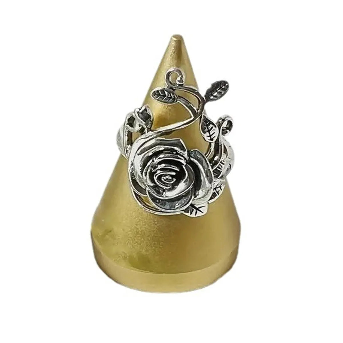 Elegant Punk Simple Style Flower Alloy Women'S Rings