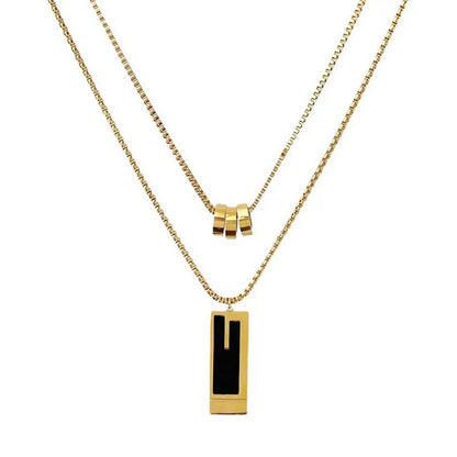 Elegant Rectangle Alloy Wholesale Sweater Chain