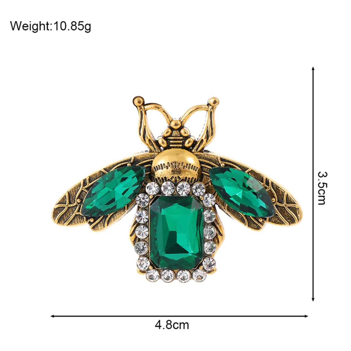 Elegant Retro Animal Alloy Rhinestones Unisex Brooches