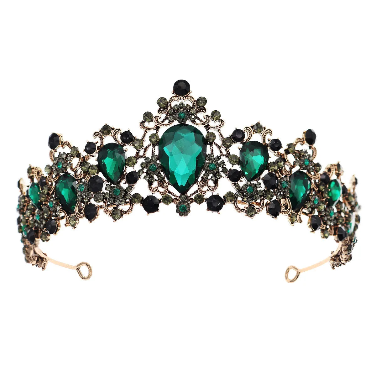 Elegant Retro Crown Alloy Diamond Crown