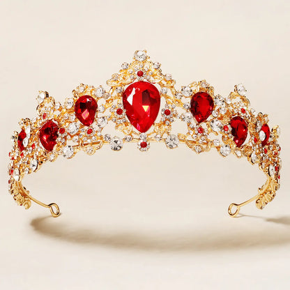 Elegant Retro Crown Alloy Diamond Crown