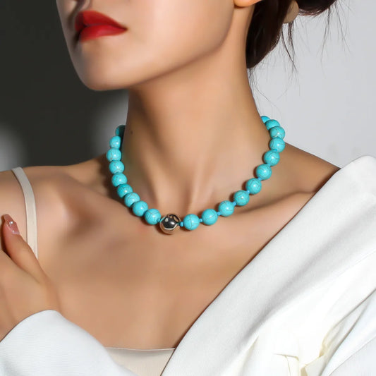 Elegant Retro Geometric Plastic Women'S Necklace