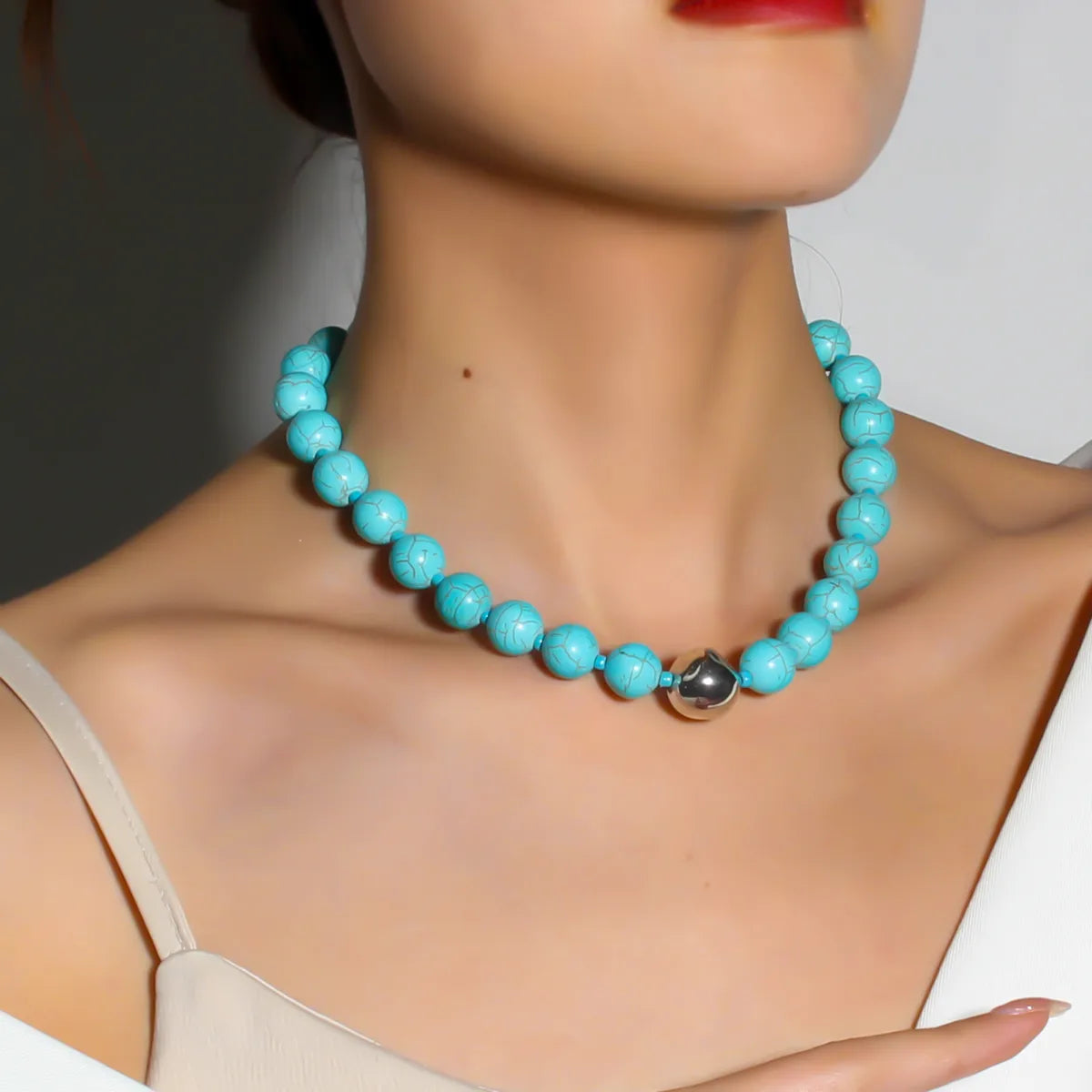 Elegant Retro Geometric Plastic Women'S Necklace