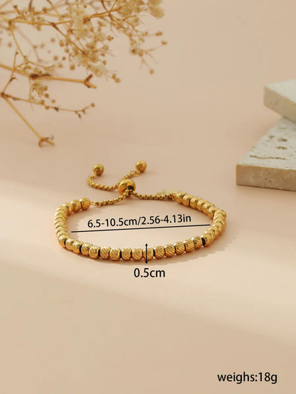 Elegant Retro Heart Shape 304 Stainless Steel 18K Gold Plated Bracelets In Bulk