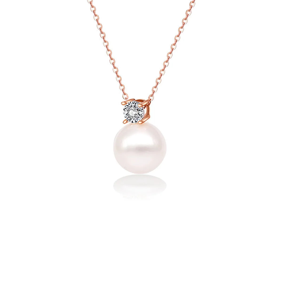 Elegant Retro Lady Ball Stainless Steel Plating Inlay Artificial Pearls 18k Gold Plated Necklace