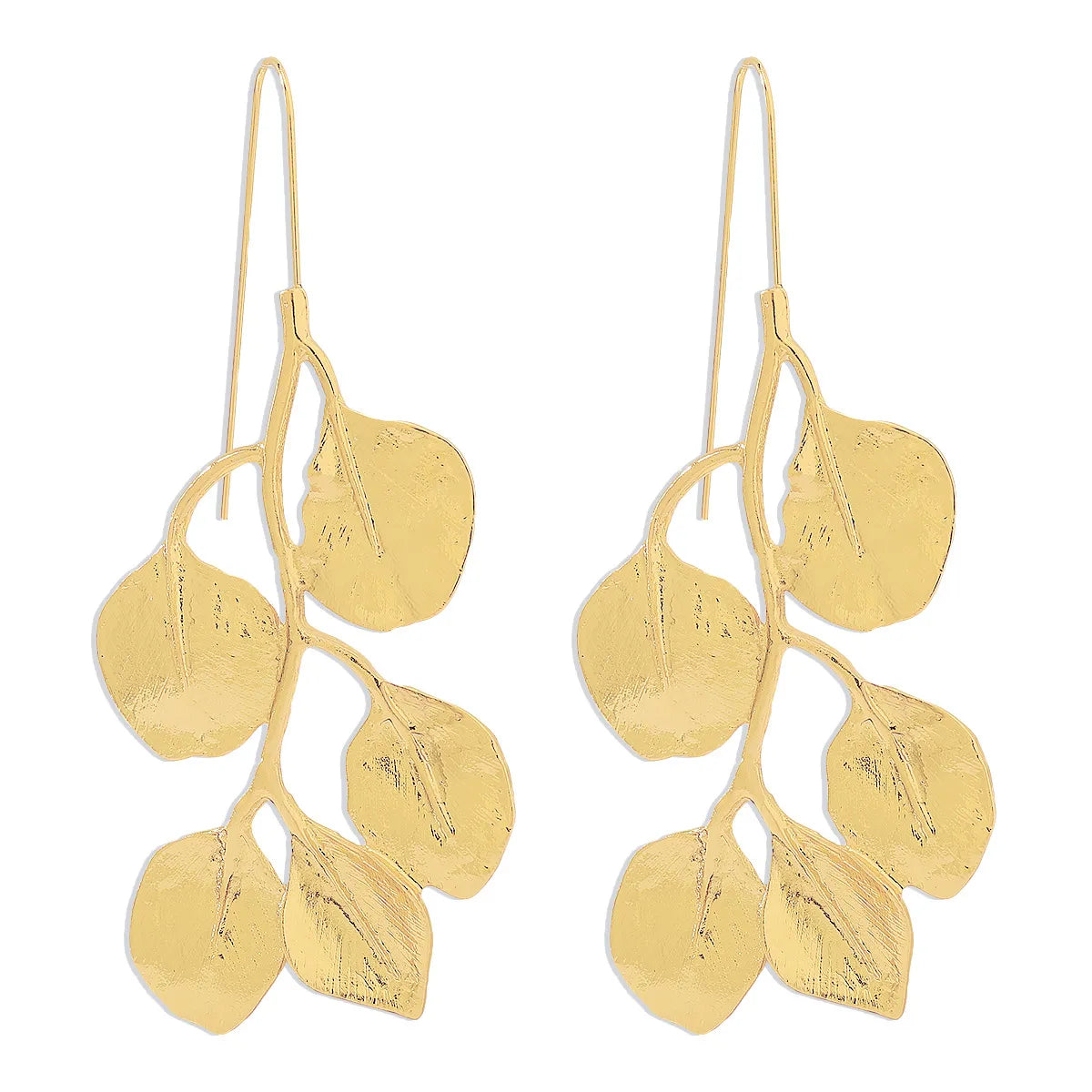 Elegant Retro Luxurious Leaf Alloy Plating Women'S Earrings Necklace