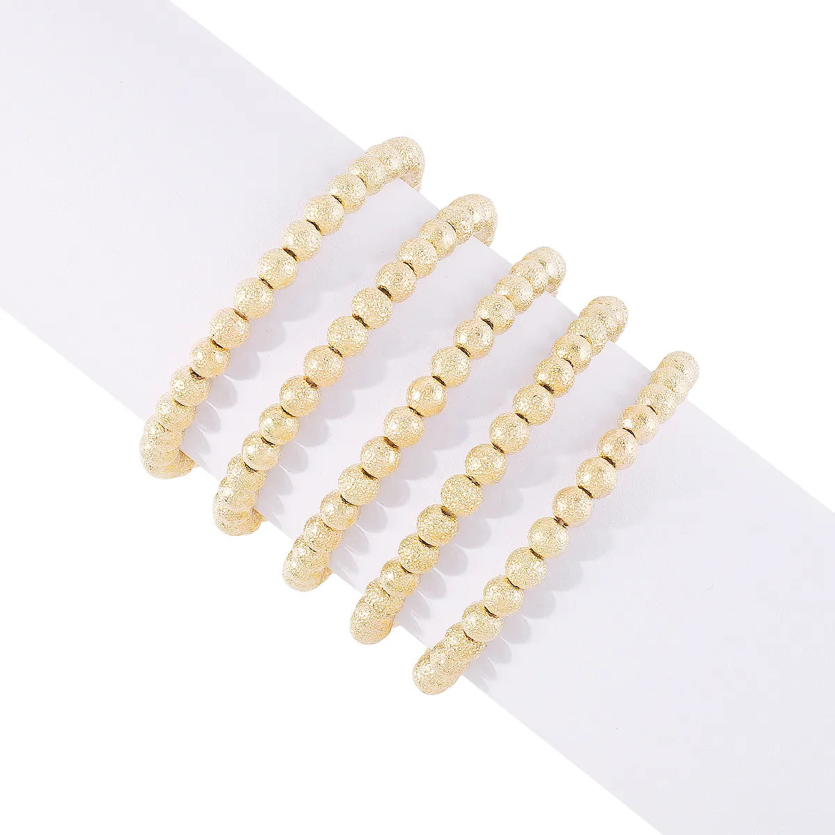 Elegant Retro Simple Style Geometric Alloy Beaded Layered Women's Bracelets