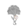 Elegant Retro Tree Heart Shape Mask Alloy Rhinestones Unisex Brooches