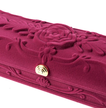 Elegant Rose Flannel Jewelry Boxes