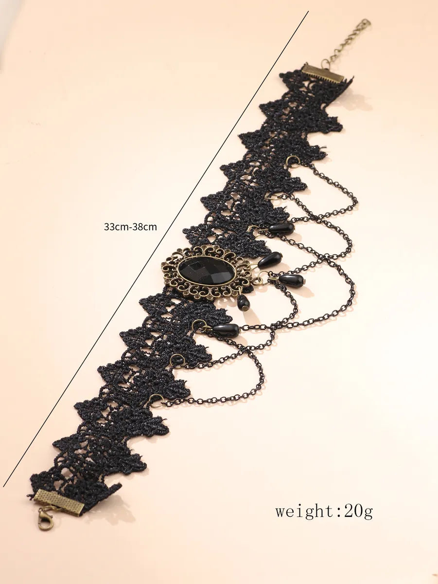 Elegant Sexy Geometric Alloy Lace Women's Choker