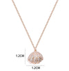 Elegant Shell Copper Gold Plated Artificial Pearls Necklace