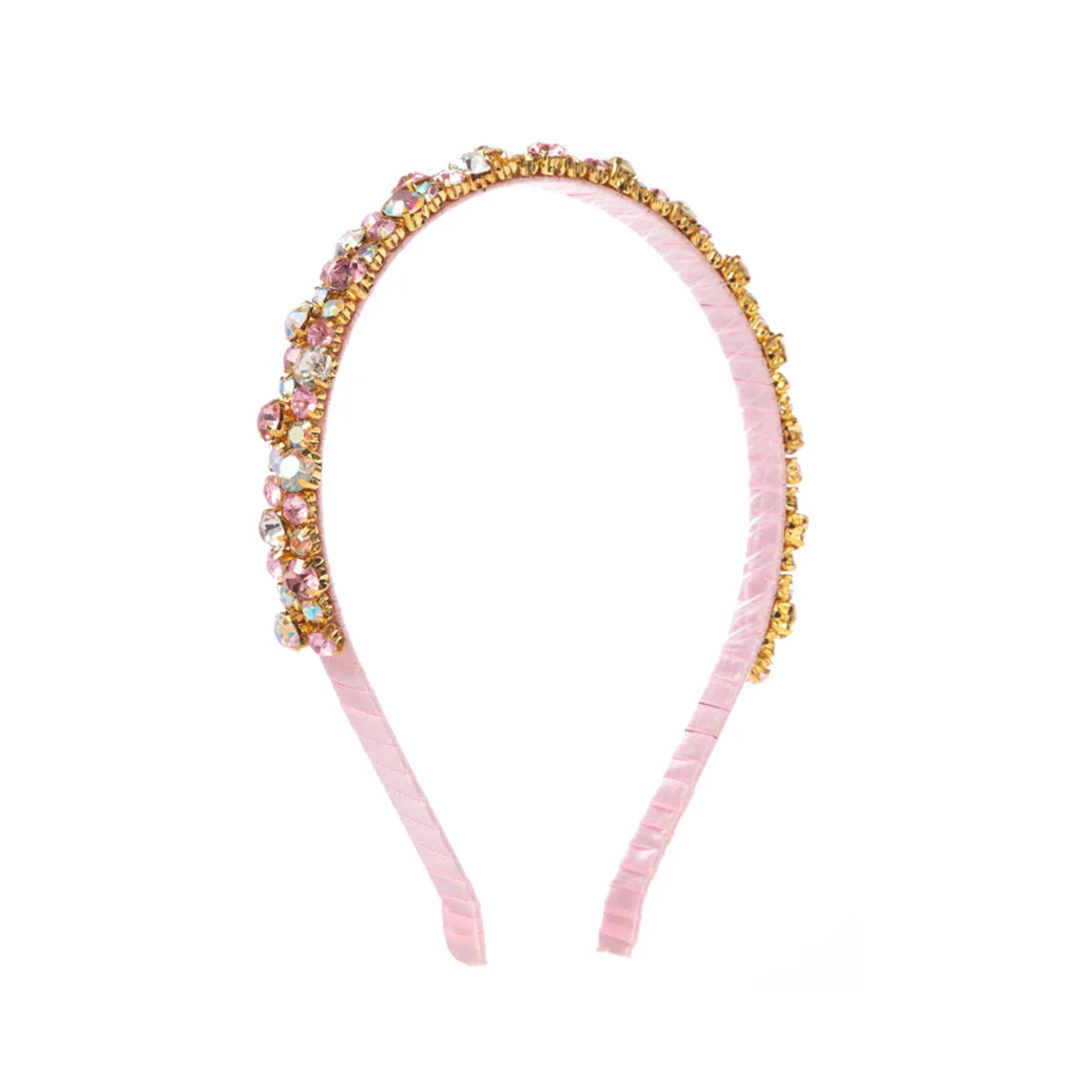 Elegant Shiny Round Cloth Inlay Rhinestones Hair Band