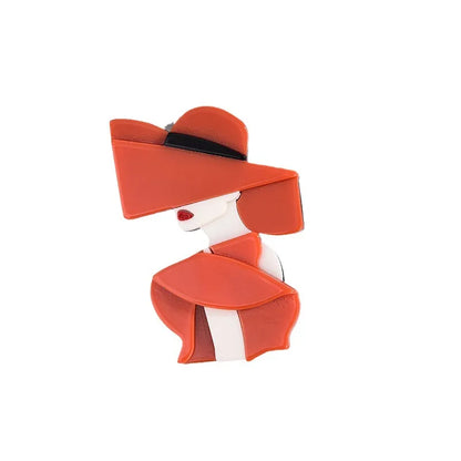 Elegant Simple Style Cartoon Character Arylic Plating Unisex Brooches