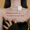 Elegant Simple Style Classic Style Flower Artificial Pearl Alloy Cloth Wholesale Choker