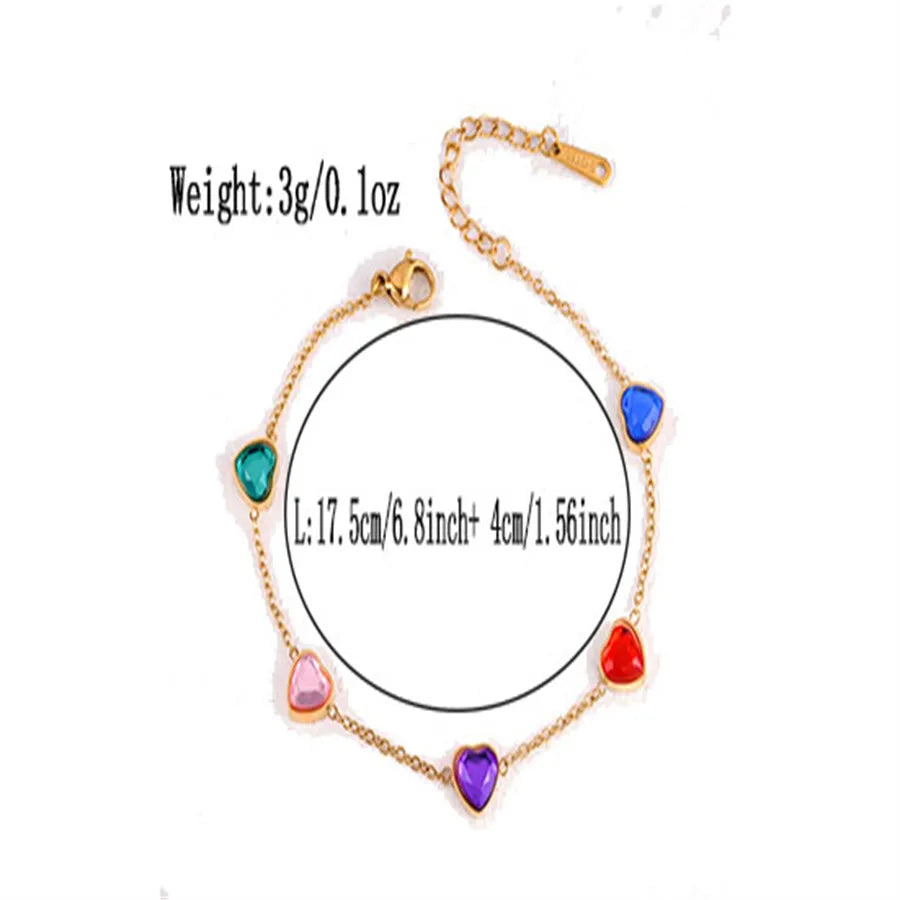 Elegant Simple Style Classic Style Heart Shape Butterfly Zircon Alloy Copper Wholesale Bracelets