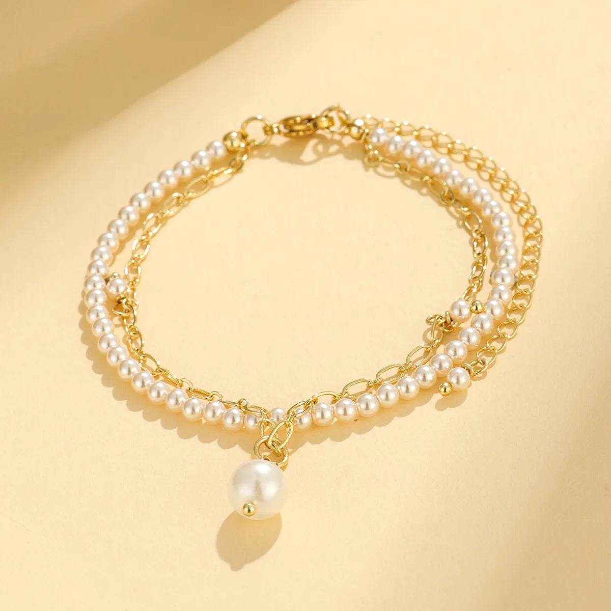 Elegant Simple Style Classic Style Smiley Face Deer Gold Plated Arylic Copper Alloy Wholesale Bracelets