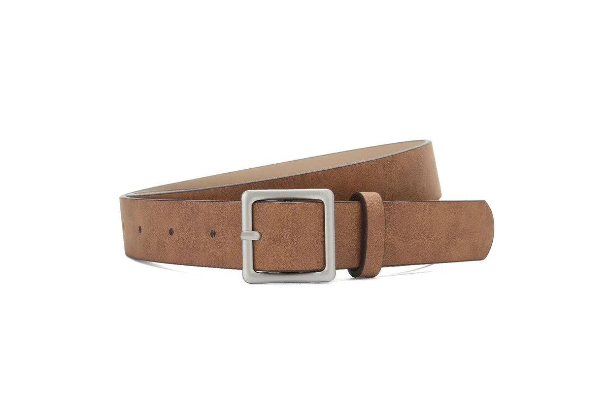 Elegant Simple Style Classic Style Solid Color Pu Leather Alloy Women'S Leather Belts