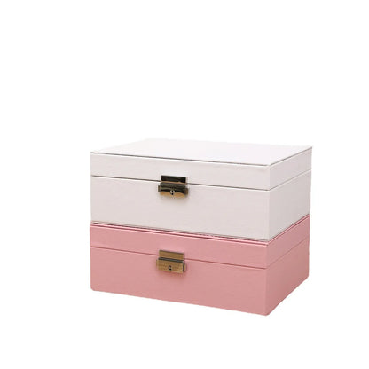 Elegant Simple Style Classic Style Solid Color Pu Leather Jewelry Boxes